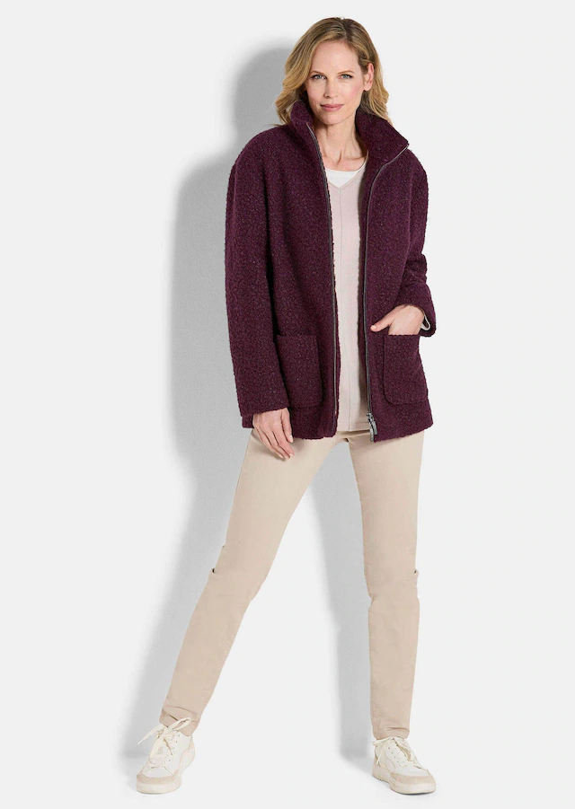 GOLDNER Blouson »Kurzgröße Stilvolle Kurzjacke mit Stehkragen« mit 2 aufgesetzten Taschen