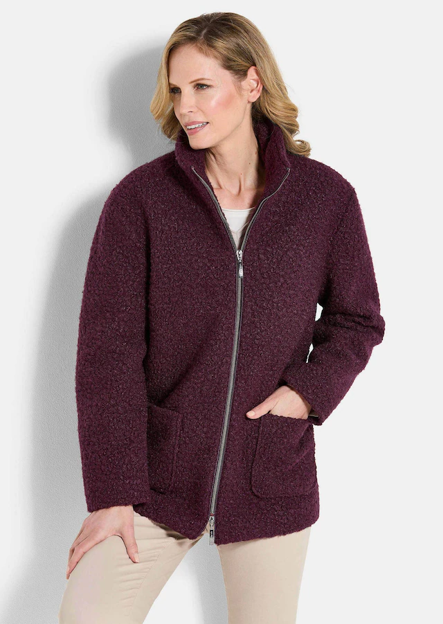 GOLDNER Blouson »Kurzgröße Stilvolle Kurzjacke mit Stehkragen« mit 2 aufgesetzten Taschen