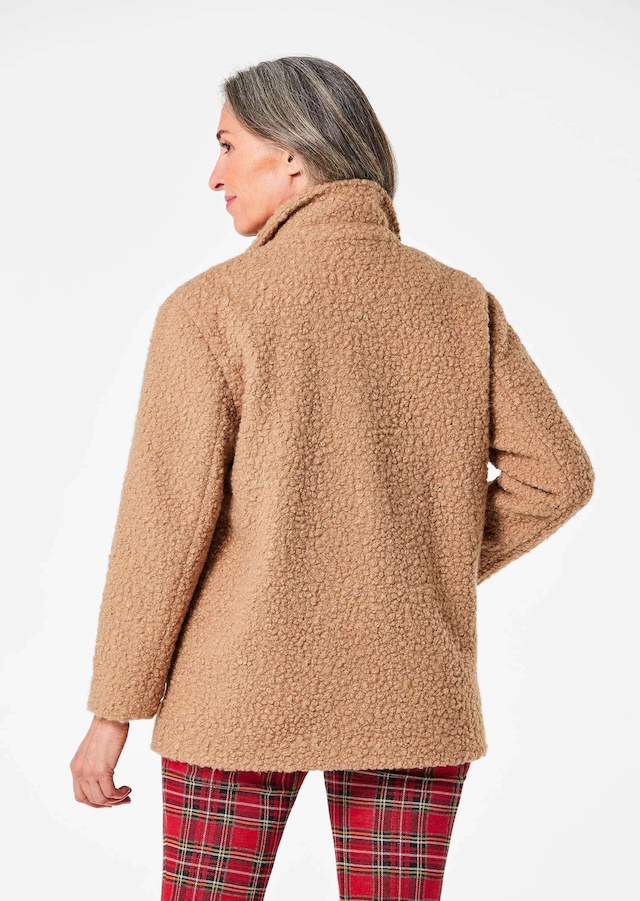 GOLDNER Blouson »Kurzgröße Stilvolle Kurzjacke mit Stehkragen« mit 2 aufgesetzten Taschen