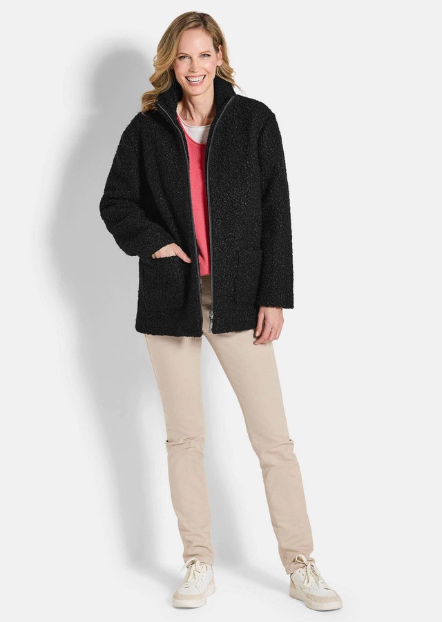 GOLDNER Blouson »Kurzgröße Stilvolle Kurzjacke mit Stehkragen« mit 2 aufgesetzten Taschen