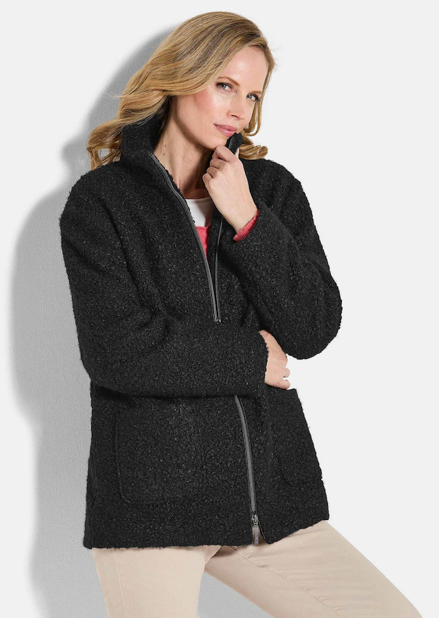 GOLDNER Blouson »Kurzgröße Stilvolle Kurzjacke mit Stehkragen« mit 2 aufgesetzten Taschen
