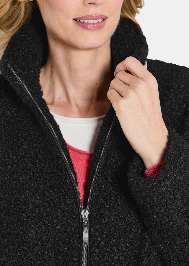 GOLDNER Blouson »Kurzgröße Stilvolle Kurzjacke mit Stehkragen« mit 2 aufgesetzten Taschen