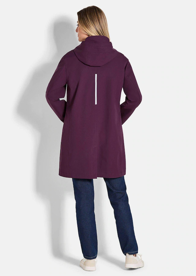 GOLDNER Funktionsjacke »Wetterfeste Regenjacke mit Kapuze« 2-Wege-Reißverschluss