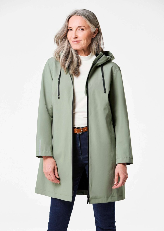 GOLDNER Funktionsjacke »Wetterfeste Regenjacke mit Kapuze« 2-Wege-Reißverschluss