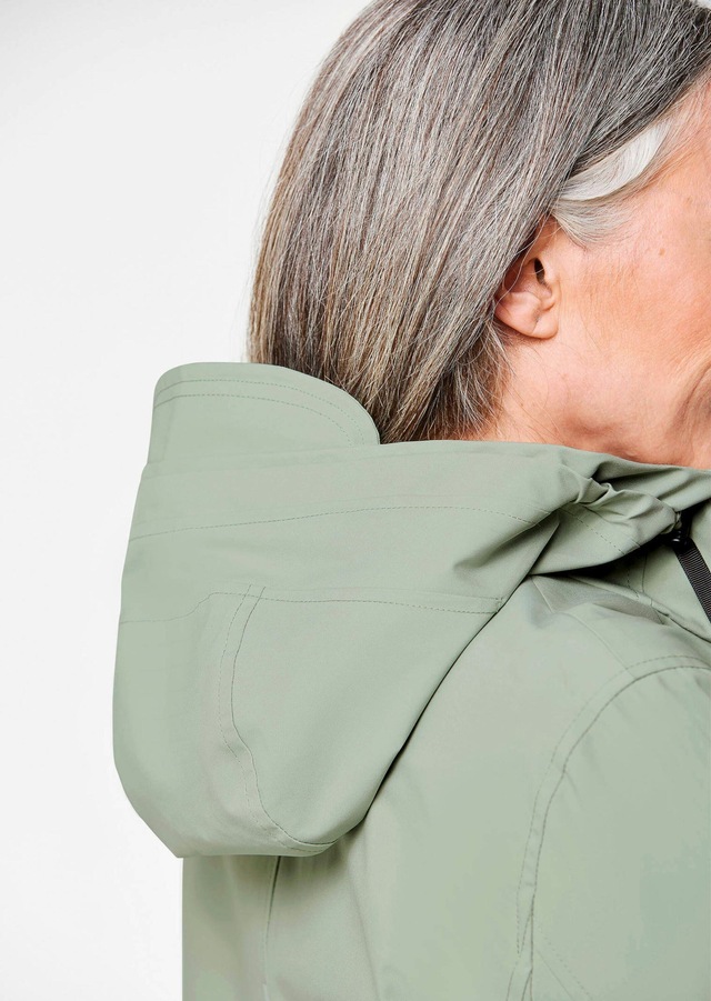 GOLDNER Funktionsjacke »Wetterfeste Regenjacke mit Kapuze« 2-Wege-Reißverschluss