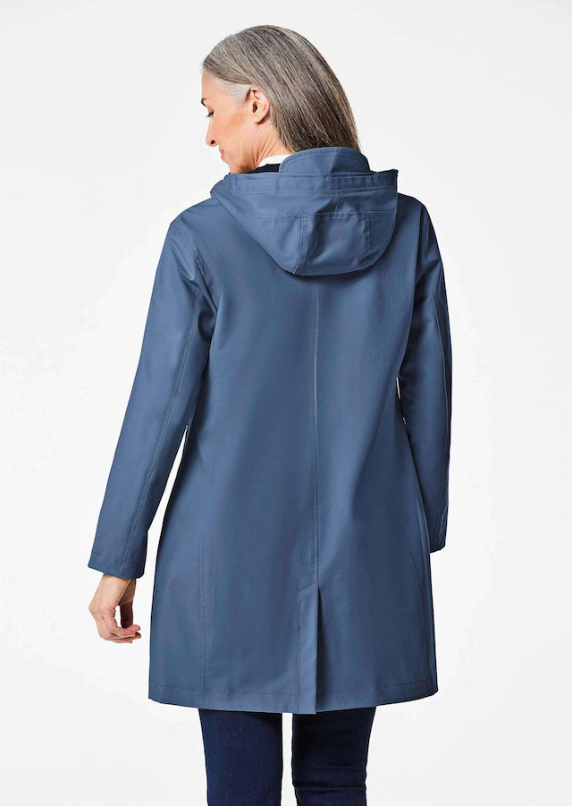 GOLDNER Funktionsjacke »Wetterfeste Regenjacke mit Kapuze« 2-Wege-Reißverschluss