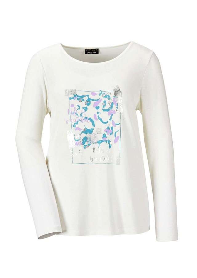 GOLDNER Print-Shirt »Shirt« strechbequemer Viskosejersey