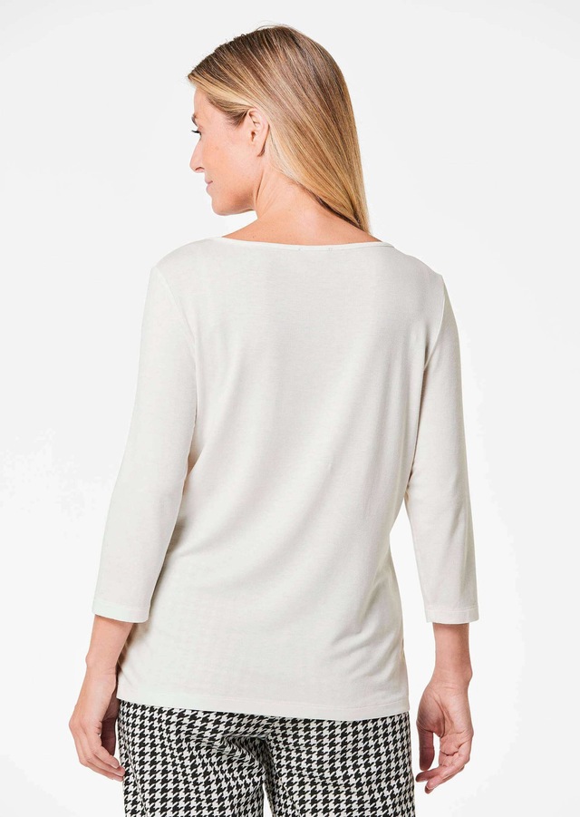 GOLDNER Print-Shirt »Kurzgröße Shirt« stretchbequemer Viskosejersey