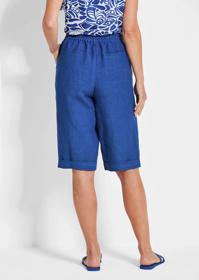 GOLDNER Schlupfhose »Kurzgröße Sportliche CARLA Midihose« Mit Bindeband
