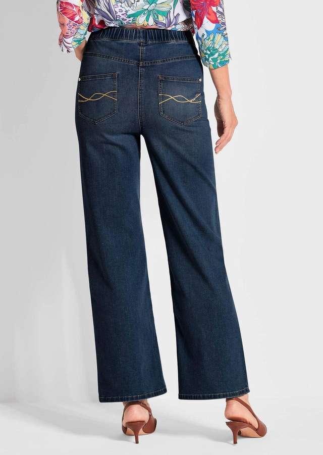 GOLDNER Stretch-Jeans »Kurzgröße Bequeme Jeanshose VERA« runde Eingriffstaschen