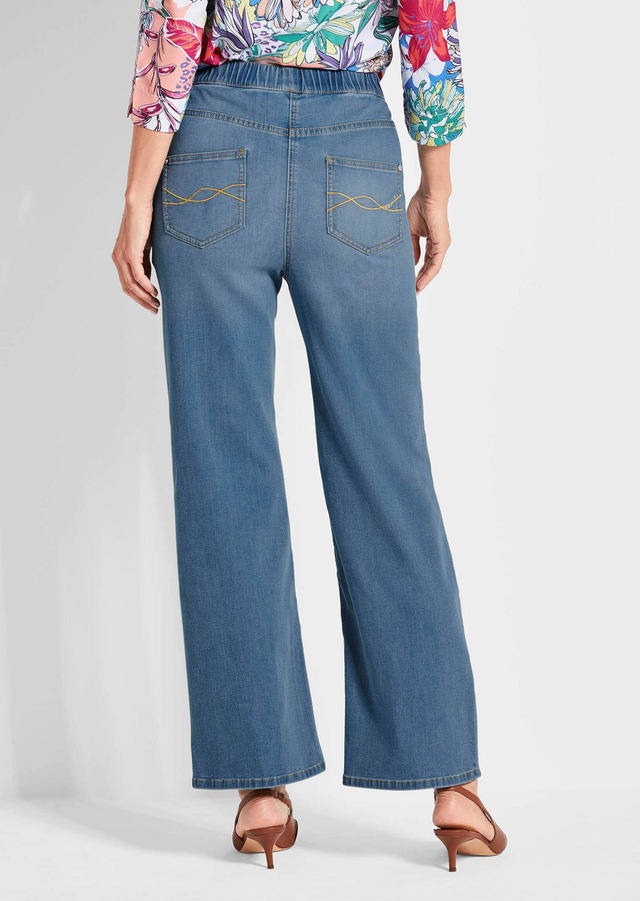 GOLDNER Stretch-Jeans »Kurzgröße Bequeme Jeanshose VERA« runde Eingriffstaschen