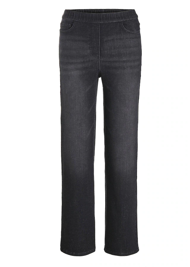 GOLDNER Stretch-Jeans »Kurzgröße Bequeme Jeanshose VERA« runde Eingriffstaschen