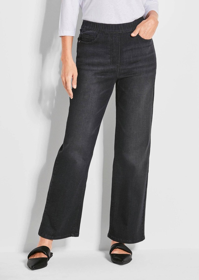 GOLDNER Stretch-Jeans »Kurzgröße Bequeme Jeanshose VERA« runde Eingriffstaschen