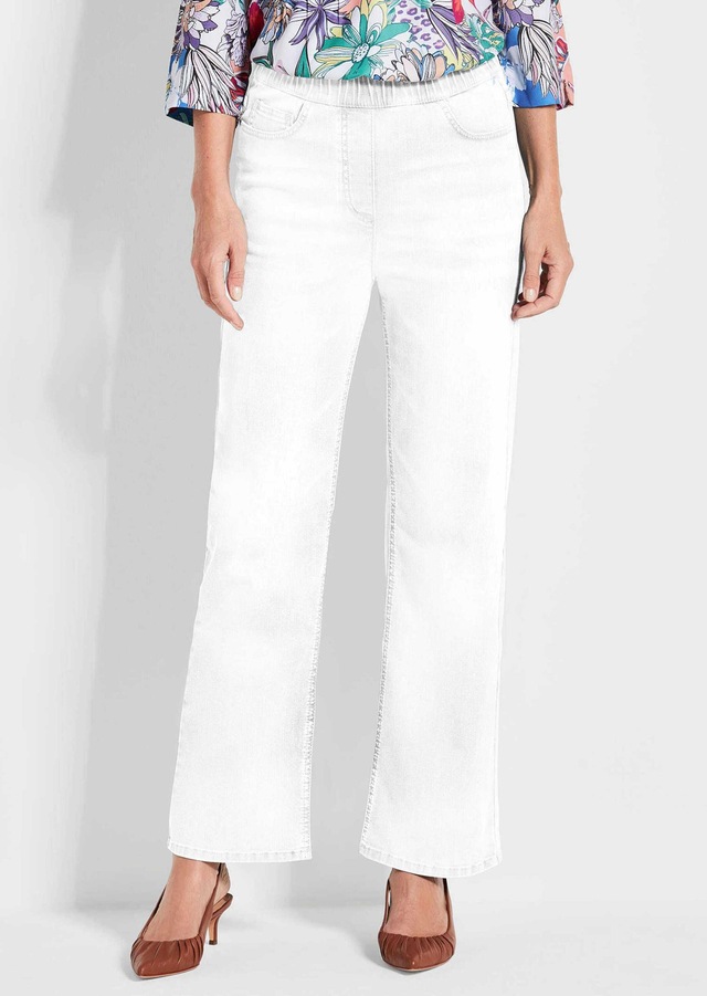 GOLDNER Stretch-Jeans »Kurzgröße Bequeme Jeanshose VERA« runde Eingriffstaschen