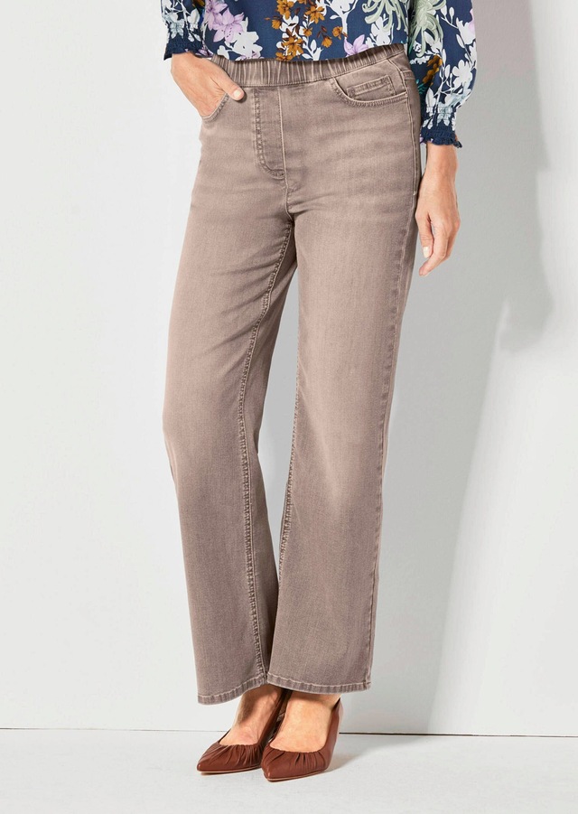 GOLDNER Stretch-Jeans »Kurzgröße Bequeme Jeanshose VERA« runde Eingriffstaschen