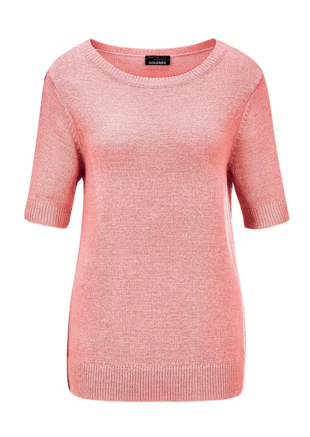 GOLDNER Rundhalspullover »Pullover« Rippenbündchen