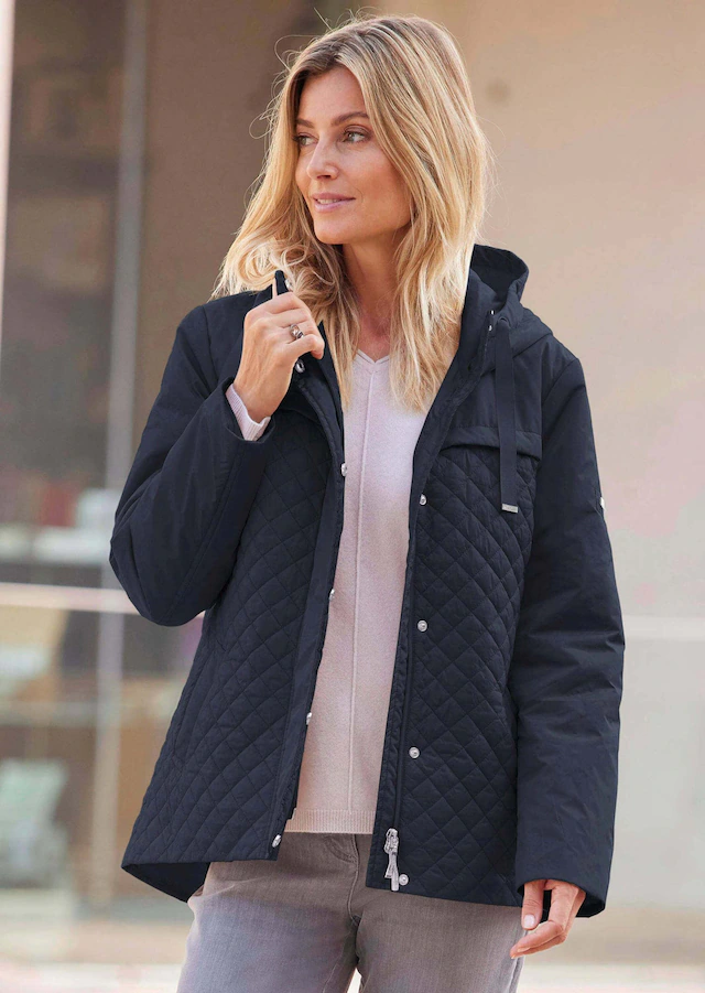 GOLDNER Kurzjacke »Elegante Outdoor-Jacke« Mix aus Stepp und glatten Einsätzen