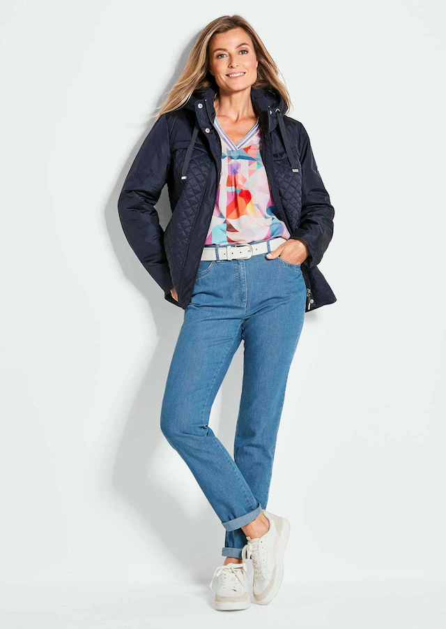 GOLDNER Kurzjacke »Elegante Outdoor-Jacke« Mix aus Stepp und glatten Einsätzen