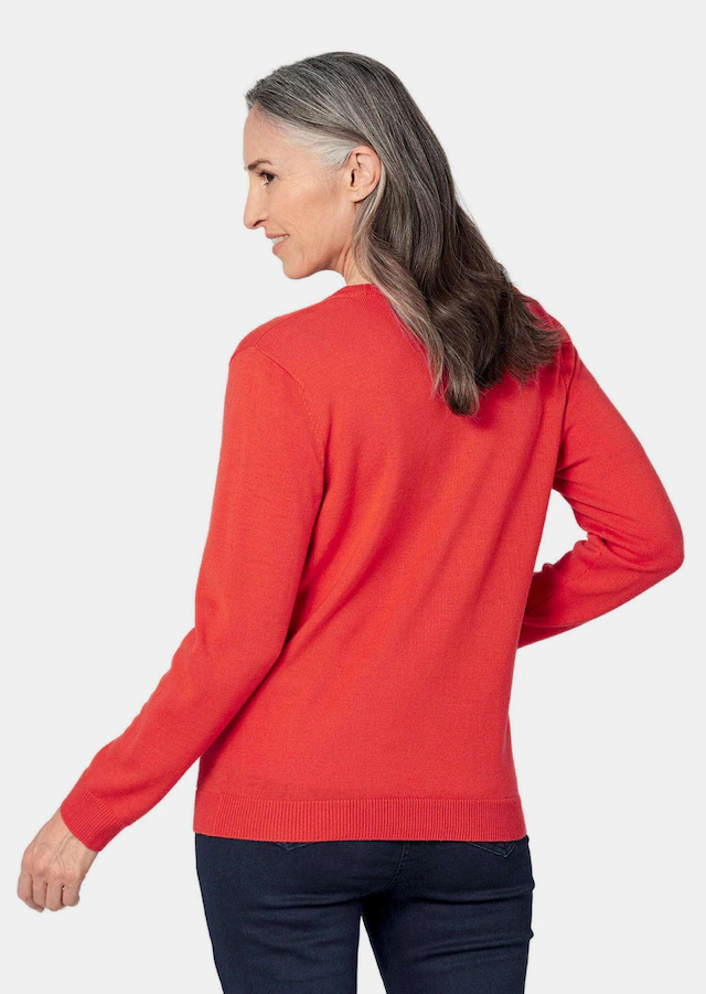 GOLDNER Strickjacke »Uni Merino-Cardigan Langarm« Reine Merinowolle