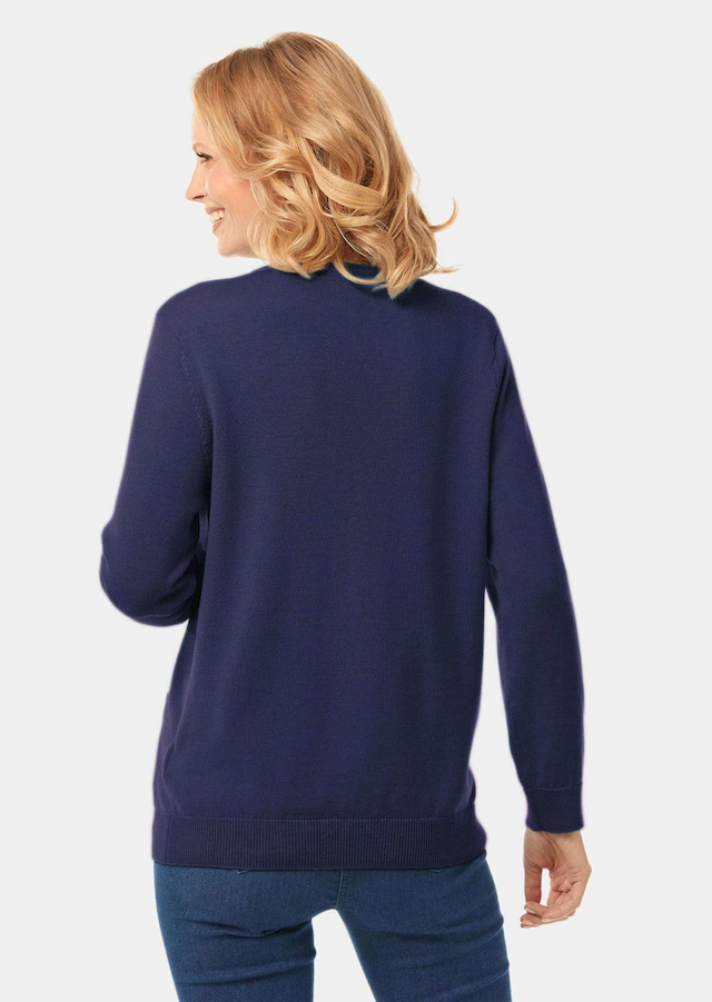 GOLDNER Strickjacke »Uni Merino-Cardigan Langarm« Reine Merinowolle