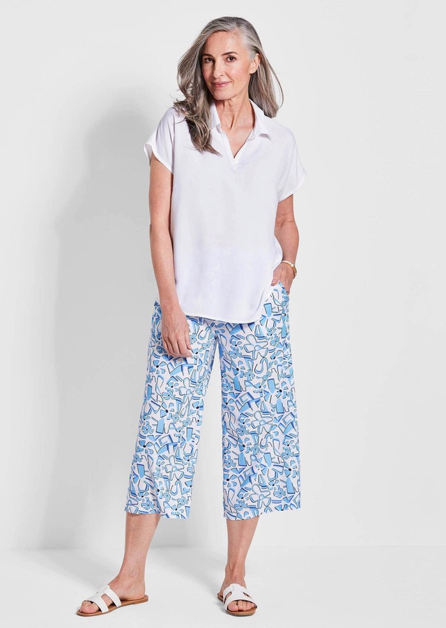GOLDNER Klassische Bluse »Kurzgröße Uni Bluse mit Hemdkragen« superangenhme fliessende Viskose