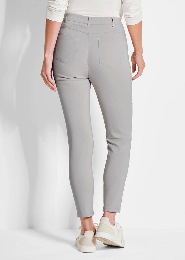 GOLDNER Stretch-Hose »Kurzgröße Lange Schlupfhose BELLA« Reißverschlusstaschen im VT Rückteil Gesäßtaschen
