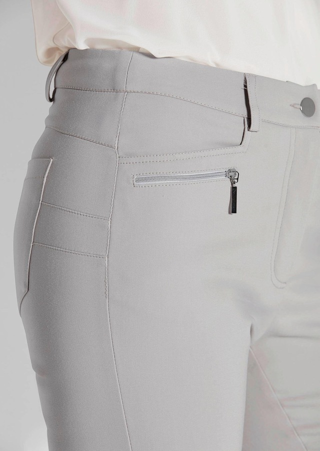 GOLDNER Stretch-Hose »Kurzgröße Lange Schlupfhose BELLA« Reißverschlusstaschen im VT Rückteil Gesäßtaschen