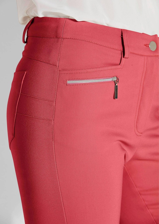 GOLDNER Stretch-Hose »Kurzgröße Lange Schlupfhose BELLA« Reißverschlusstaschen im VT Rückteil Gesäßtaschen