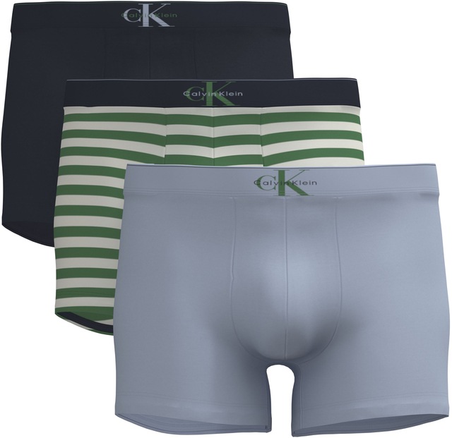 Calvin Klein Underwear Trunk »Trunk 3PK« Packung, 3er-Pack, Körpernahe Passform mit elastischem Bund