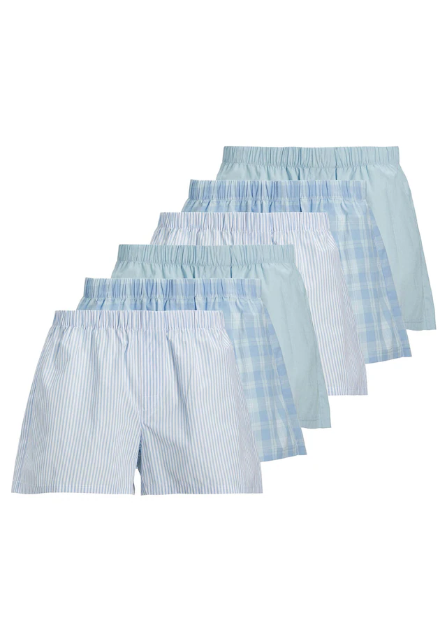Jack & Jones Webboxer »Web-Boxershorts JACMILANO WOVEN BOXERS 6 PACK 6er Pack«