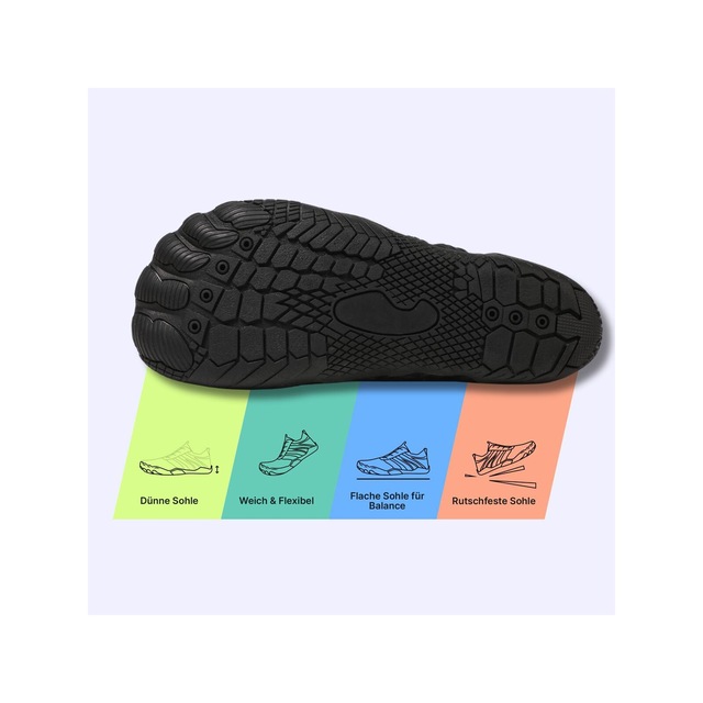 DOTALES Barfußschuh »Balancestep Barfußschuhe Damen & Herren Barfußschuhe« Das Original-Barfuß Sneaker, Minimalschuhe, Schnellverschluss