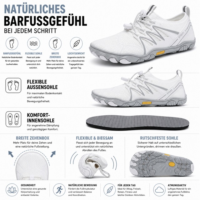 DOTALES Barfußschuh »Gripstep Barfußschuhe Damen & Herren Barfußschuhe« Minimalschuhe