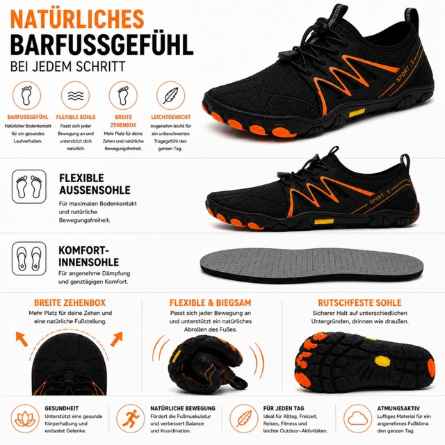 DOTALES Barfußschuh »Gripstep Barfußschuhe Damen & Herren Barfußschuhe« Minimalschuhe