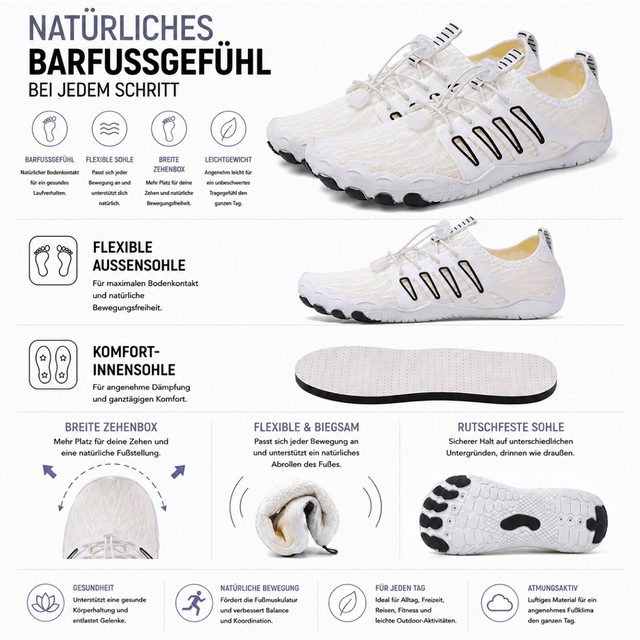 DOTALES Barfußschuh »Slipstep Barfußschuhe Damen & Herren Barfußschuhe« Minimalschuhe