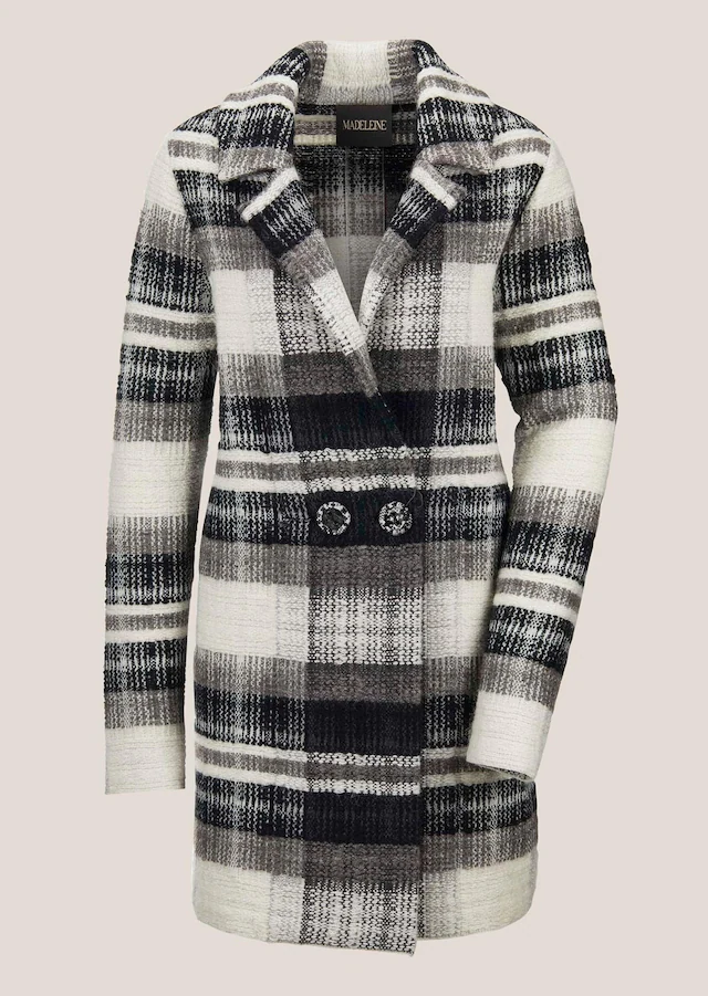 MADELEINE Strickjacke »Strickjacke Dünner Mantel aus italienischem Garn« Mit Alpaka und Kaschmir