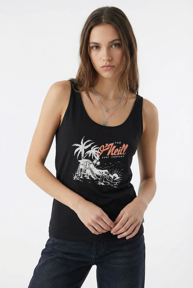 O'Neill Tanktop »O'NEILL GRAPHIC TANKTOP« ärmelloses Tanktop-Design, aus Baumwolle, sportliche Schnittform