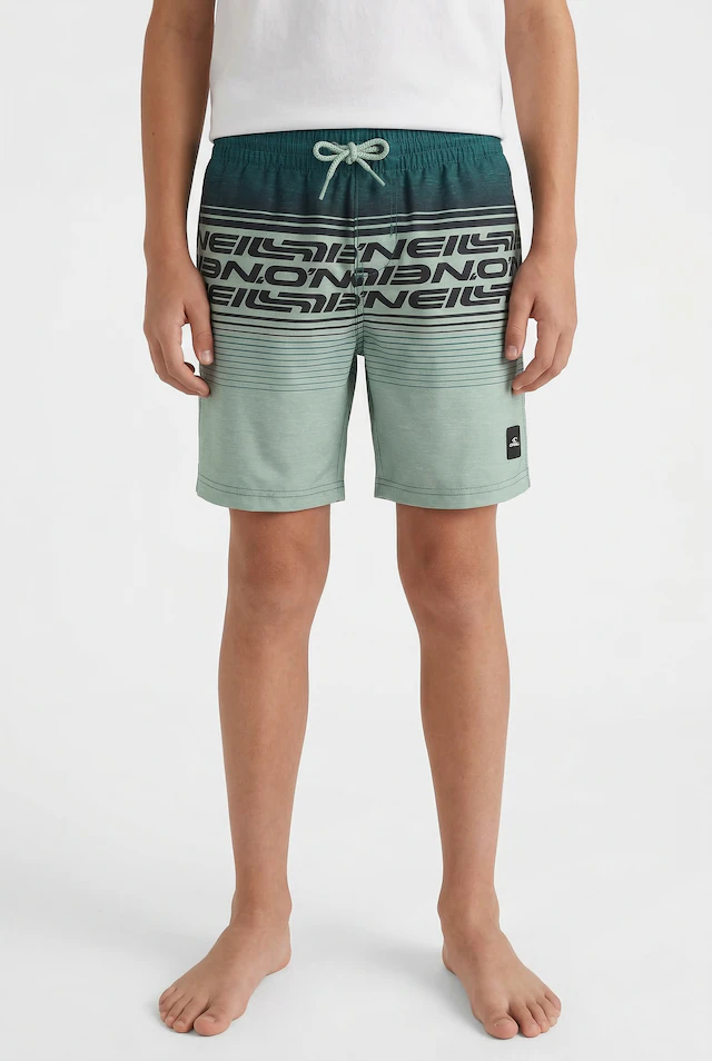 O'Neill Badeshorts »O'NEILL LOGO STRIPE SWIMSHORTS« mit Eingrifftaschen, schnell trocknend