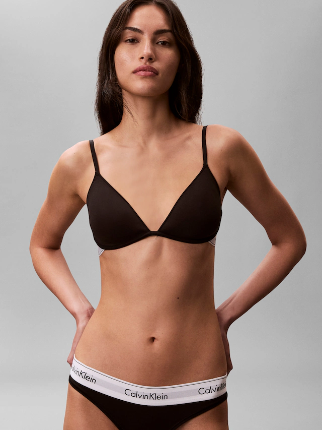 Calvin Klein Underwear Bügel-BH »LIGHTLY LINED PLUNGE« Körpernahe Passform mit elastischem Bund
