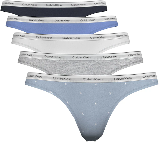 Calvin Klein Underwear Tanga »THONG 5 PK« Packung, Körpernahe Passform