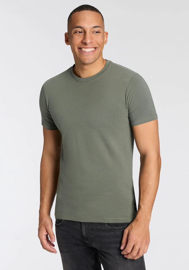 Replay T-Shirt Baumwoll-Mix, Rundhalsform