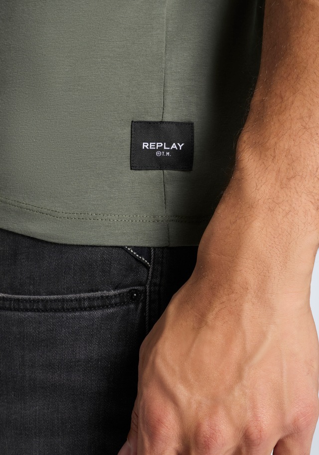 Replay T-Shirt Baumwoll-Mix, Rundhalsform