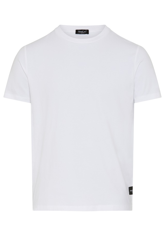 Replay T-Shirt Baumwoll-Mix, Rundhalsform