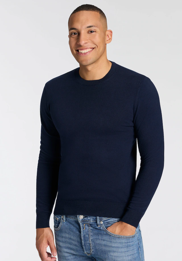 Replay Strickpullover mit Kaschmir-Anteil, Rundhals