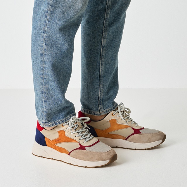 Tamaris Sneaker Freizeitschuh, Schnürschuh mit modischen Kontrastbesätzen, für Herren