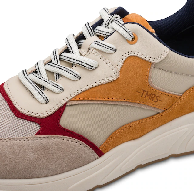 Tamaris Sneaker Freizeitschuh, Schnürschuh mit modischen Kontrastbesätzen, für Herren