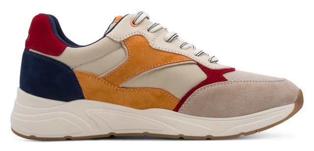 Tamaris Sneaker Freizeitschuh, Schnürschuh mit modischen Kontrastbesätzen, für Herren