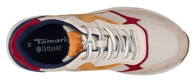 Tamaris Sneaker Freizeitschuh, Schnürschuh mit modischen Kontrastbesätzen, für Herren