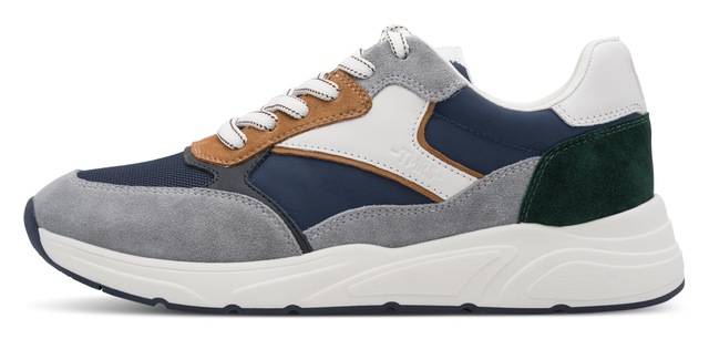 Tamaris Sneaker Freizeitschuh, Schnürschuh mit modischen Kontrastbesätzen, für Herren