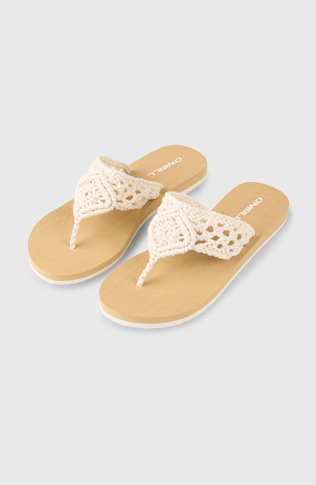 O'Neill Zehentrenner »DITSY CROCHET SANDALS« Sommerschuh, Sandale, Schlappen, mit Gummilaufsohle