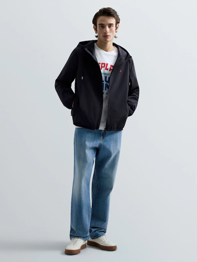 Replay Kurzjacke mit Kapuze mit Kapuze